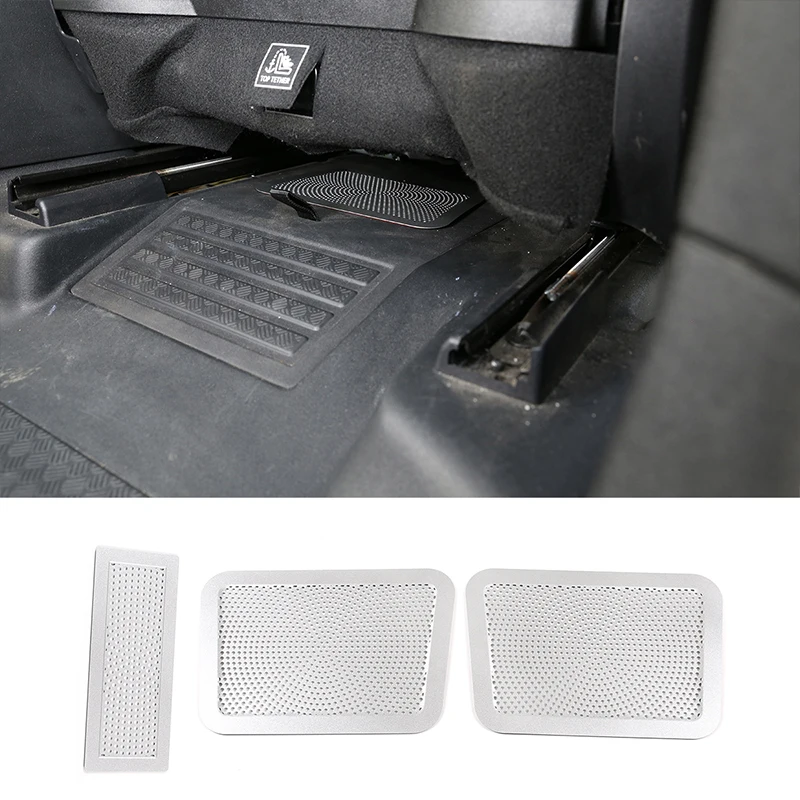 Silver Stainless Steel Under Seated Air Outlet Vent Dust Mesh Trim Cover For Land Rover Defender 90 110 2020-2021 Car Accessory
Silver Stainless Steel Under Seated Air Outlet Vent Dust Mesh Trim Cover For Land Rover Defender 90 110 2020-2021 Car Accessory