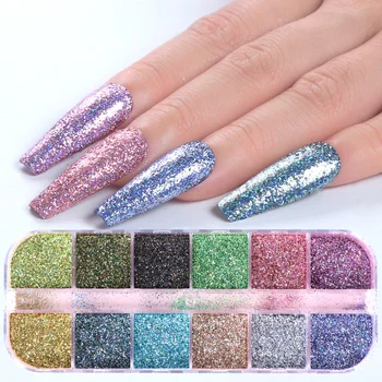 12 Grids Holographic Powder for Nails Laser Shinning Pigment Mirror Pink Spangles Chrome Glitter Nail Art Dipping Powders LA1562
12 Grids Holographic Powder for Nails Laser Shinning Pigment Mirror Pink Spangles Chrome Glitter Nail Art Dipping Powders LA1562
