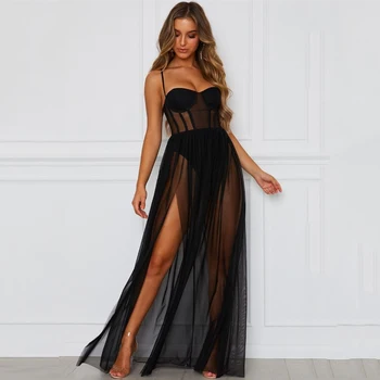 2020 Women's Sexy Mesh Sheer Sling Bikini Cover Up Casual Long Dress Summer Beachwear
2020 Women's Sexy Mesh Sheer Sling Bikini Cover Up Casual Long Dress Summer Beachwear