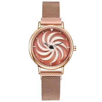 2019 Luxury Gold Watch Women Special Design 360 windmill Degrees Rotation Diamond Dial Watches Mesh Magnet Ladies Watch
2019 Luxury Gold Watch Women Special Design 360 windmill Degrees Rotation Diamond Dial Watches Mesh Magnet Ladies Watch