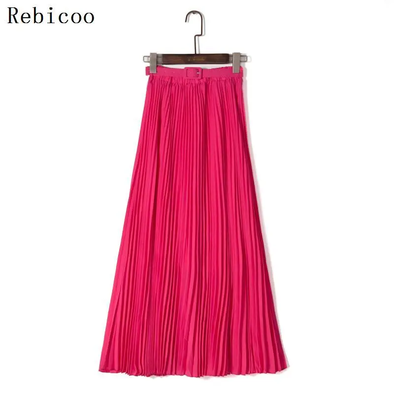 Fast Shipping 2019 Summer New Arrival Bohemian Elegant Pleated Solid Color High Waist Chiffon Long Maxi Skirt
Fast Shipping 2019 Summer New Arrival Bohemian Elegant Pleated Solid Color High Waist Chiffon Long Maxi Skirt