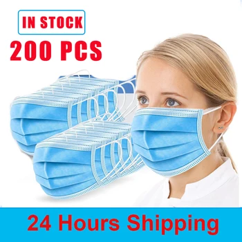 200 Pcs Fast Shipping Face Mask Disposable IN STOCK 3 Layer Non Woven Earloop Mouth Masks for Adults
200 Pcs Fast Shipping Face Mask Disposable IN STOCK 3 Layer Non Woven Earloop Mouth Masks for Adults