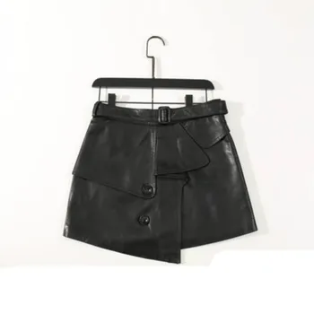 2020 Spring New Fashion Leather Short Skirt Women Sheepskin Stitching Irregular Skirt Bag Hips Thin Leather Skirt
2020 Spring New Fashion Leather Short Skirt Women Sheepskin Stitching Irregular Skirt Bag Hips Thin Leather Skirt