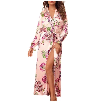 Women Autumn Nightgowns Fashion Sleeping Dress V Neck Lace up Floral Printing Long Sleeve Sleepwear Nightwear Ladies Sleepshirts
Women Autumn Nightgowns Fashion Sleeping Dress V Neck Lace up Floral Printing Long Sleeve Sleepwear Nightwear Ladies Sleepshirts