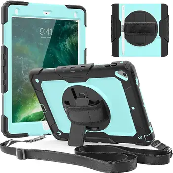 For iPad Air 2 Case Heavy Duty Built-in Screen Protector Hand Strap Neck Strap Protective Cover for iPad 5th/6th Generation Case
For iPad Air 2 Case Heavy Duty Built-in Screen Protector Hand Strap Neck Strap Protective Cover for iPad 5th/6th Generation Case