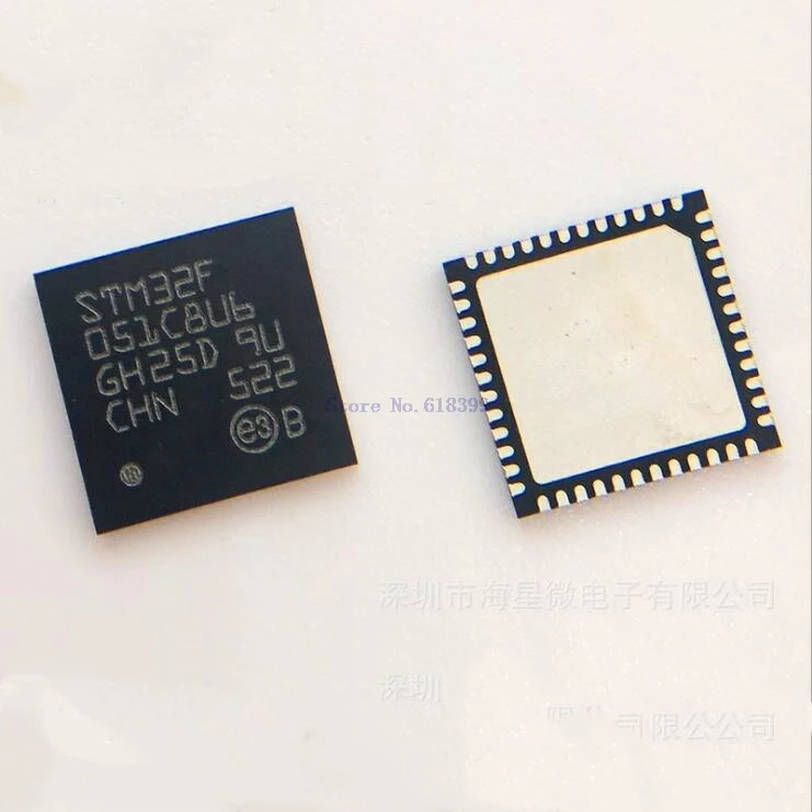 Stm32f051 Mcu 32-Bit Stm32 Arm M0 Risc 64Kb Flash 2.5V/3.3V 48-Pin Ufqfpn Ep Tray Ic Chip Stm32f051c8u6
Stm32f051 Mcu 32-Bit Stm32 Arm M0 Risc 64Kb Flash 2.5V/3.3V 48-Pin Ufqfpn Ep Tray Ic Chip Stm32f051c8u6