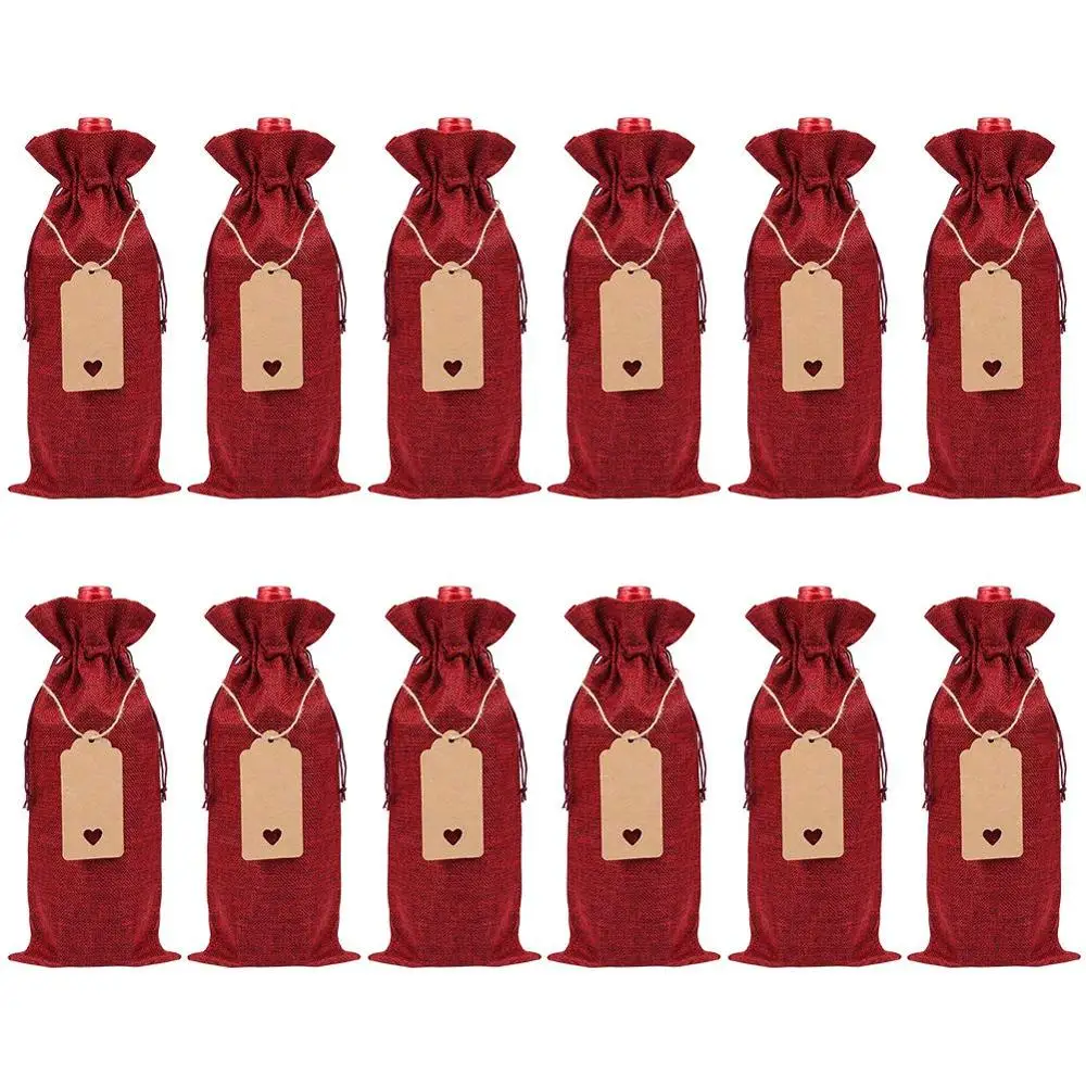 25Pcs/Set Wine Bag Champagne Bottle Wrapping Drawstring Party Table Decor with Paper Label
25Pcs/Set Wine Bag Champagne Bottle Wrapping Drawstring Party Table Decor with Paper Label