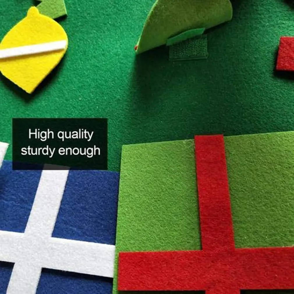 diy felt christmas tree set 26pcs detachable ornaments kids