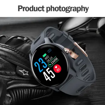 Blood Pressure/Heart Rate Monitoring Watch For Bluetooth Control Multi-language Waterproof Sports Bracelet