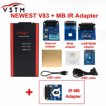 V83 IPROG+ Key Programmer Odometer Correction Airbag Reset Tool Iprog+ IMMO with kline adapte can bus/ IR MB adapter
V83 IPROG+ Key Programmer Odometer Correction Airbag Reset Tool Iprog+ IMMO with kline adapte can bus/ IR MB adapter