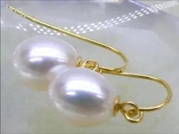 gorgeous a pair 11-12mm AAA south sea drop white pearl dangle earring 14k 
gorgeous a pair 11-12mm AAA south sea drop white pearl dangle earring 14k