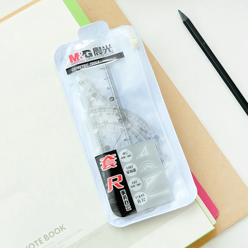 M&G Stationery Office Ruler Sets Triangle Ruler Protractor/Ruler Mapping Tool HARL0133
M&G Stationery Office Ruler Sets Triangle Ruler Protractor/Ruler Mapping Tool HARL0133