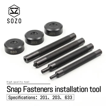SOZO DIY Leather Tool Metal 633 / 201 / 203 Quick Button Four Button Snap Fasteners Installation Tool Set Button
SOZO DIY Leather Tool Metal 633 / 201 / 203 Quick Button Four Button Snap Fasteners Installation Tool Set Button