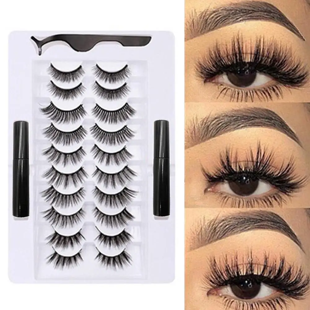 10 Pairs Magnetic Eyelash False Eyelashes Waterproof Long Lasting Magnetic Set Eyelash Extension Eyeliner Liquid T5D7
10 Pairs Magnetic Eyelash False Eyelashes Waterproof Long Lasting Magnetic Set Eyelash Extension Eyeliner Liquid T5D7