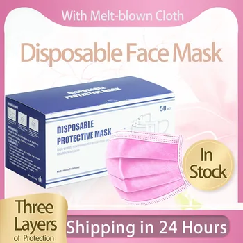 10/50/100 Pcs Per Pack Face Masks Disposable Anti Dust Meltblown Protection Mask 3 Layer Adult Pink Mask Health Fashion Personal
10/50/100 Pcs Per Pack Face Masks Disposable Anti Dust Meltblown Protection Mask 3 Layer Adult Pink Mask Health Fashion Personal