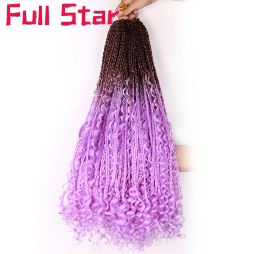 messy box braids color25