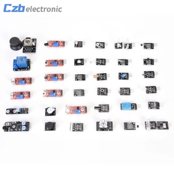 high quality Sensor Ultimate 37 in 1 Sensor Modules Kit for Arduino Starters keyes MCU Education User DIY Kits Diy Electronic
high quality Sensor Ultimate 37 in 1 Sensor Modules Kit for Arduino Starters keyes MCU Education User DIY Kits Diy Electronic