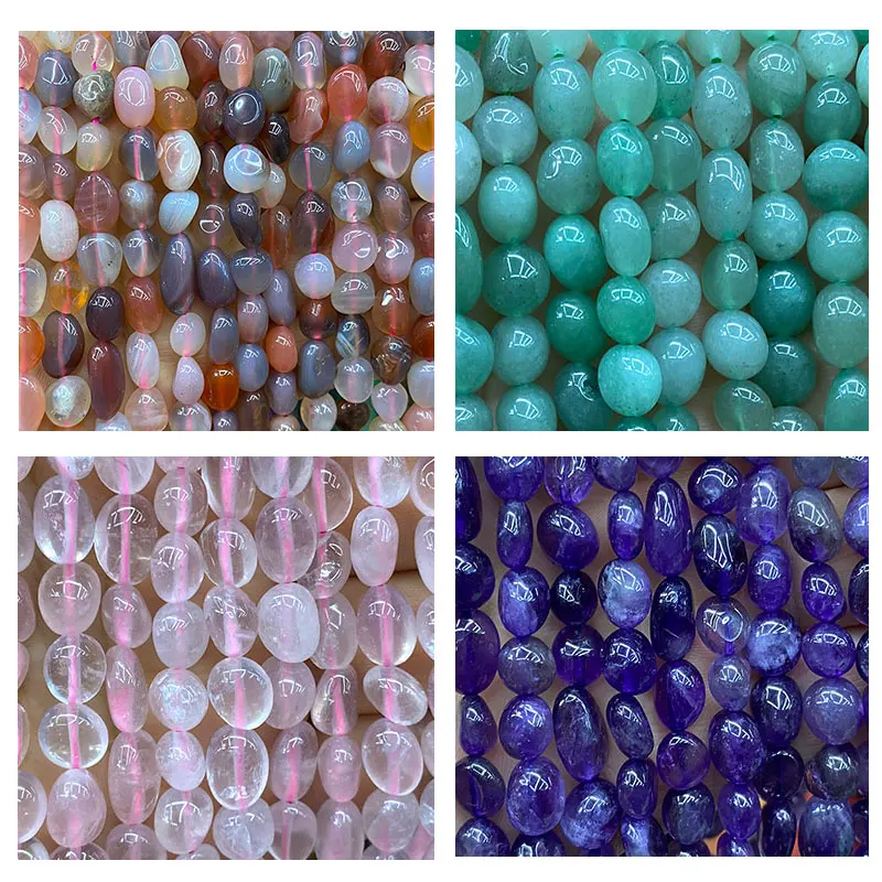 YWROLE 100% Natural Amethysts Agates Rose Quartzs Irregular Gravel Stone Beads For Jewelry Making DIY Bracelet Necklace 8-10mm
YWROLE 100% Natural Amethysts Agates Rose Quartzs Irregular Gravel Stone Beads For Jewelry Making DIY Bracelet Necklace 8-10mm