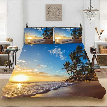 Bedding set Bedclothes Include Duvet Cover Pillowcase Print Home Textile Bed Linens Island 3D HD Print Comforter King-Full Size
Bedding set Bedclothes Include Duvet Cover Pillowcase Print Home Textile Bed Linens Island 3D HD Print Comforter King-Full Size