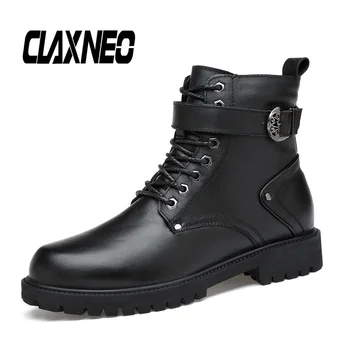 CLAXNEO Man Boots High Top Autumn Male Motorcycle Boot Genuine Leather Men's Shoe Winter Footwear Fur Warm Big Size 
CLAXNEO Man Boots High Top Autumn Male Motorcycle Boot Genuine Leather Men's Shoe Winter Footwear Fur Warm Big Size