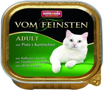 ANIMONDA ANIMONDA VOM FEINSTEN ADULT MIT PUTE & KANINCHEN for adult cats with turkey and rabbit 100g
ANIMONDA ANIMONDA VOM FEINSTEN ADULT MIT PUTE & KANINCHEN for adult cats with turkey and rabbit 100g