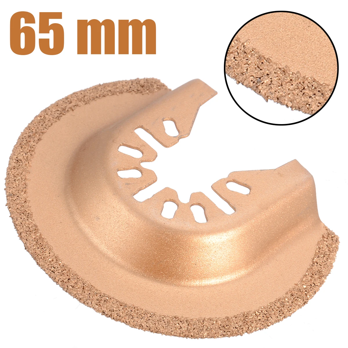 1pc Multi Saw Blade 65mm Semicircle Multi Tool Segment Saw Blade Tungsten Carbide Gritted Coated for Grout Tiles Power Tools
1pc Multi Saw Blade 65mm Semicircle Multi Tool Segment Saw Blade Tungsten Carbide Gritted Coated for Grout Tiles Power Tools