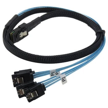 Internal Mini Sas 36Pin (Sff-8087) Male To 4X Sata 7Pin Female Fan-Out Cable, 1-Meter (3.3Feet)
Internal Mini Sas 36Pin (Sff-8087) Male To 4X Sata 7Pin Female Fan-Out Cable, 1-Meter (3.3Feet)