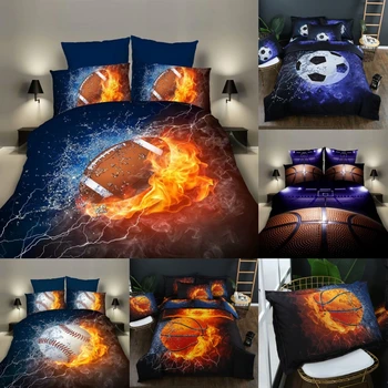 Basketball 3d Printing Bedding Set King Size Double Bed Duvet Covers High Quilty Baseball Rugby Queen Size Comforter Sets
Basketball 3d Printing Bedding Set King Size Double Bed Duvet Covers High Quilty Baseball Rugby Queen Size Comforter Sets