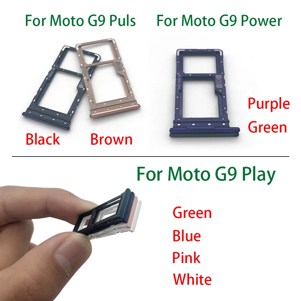 Micro Nano SIM Card Holder Tray Slot Holder Adapter Socket Replacement Parts For Moto G9 Play / G9 Plus / G9 Power
Micro Nano SIM Card Holder Tray Slot Holder Adapter Socket Replacement Parts For Moto G9 Play / G9 Plus / G9 Power