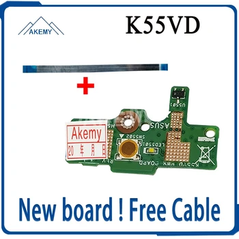 For Asus K55 K55VD K55VJ K55VM Power Button Switch button BOARD With Cable 69N0M7C10F02 100% Tested Fast Ship