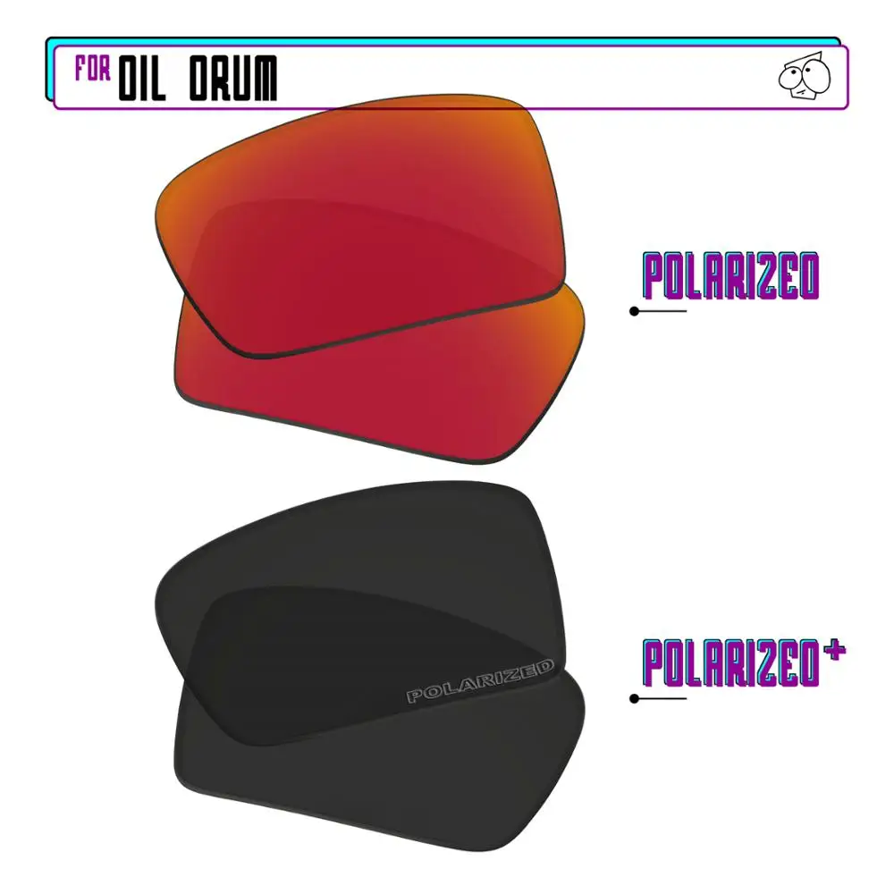 EZReplace Polarized Replacement Lenses for - Oakley Oil Drum Sunglasses - Black P Plus-Red P
EZReplace Polarized Replacement Lenses for - Oakley Oil Drum Sunglasses - Black P Plus-Red P