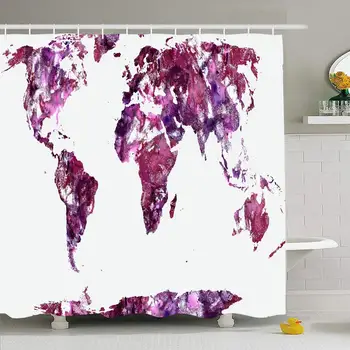 Shower Curtain Set with Hooks 66x72 Worn World Aged Oceania Map Textured Painting Abstract Oil Africa Land Cartography Textures
Shower Curtain Set with Hooks 66x72 Worn World Aged Oceania Map Textured Painting Abstract Oil Africa Land Cartography Textures