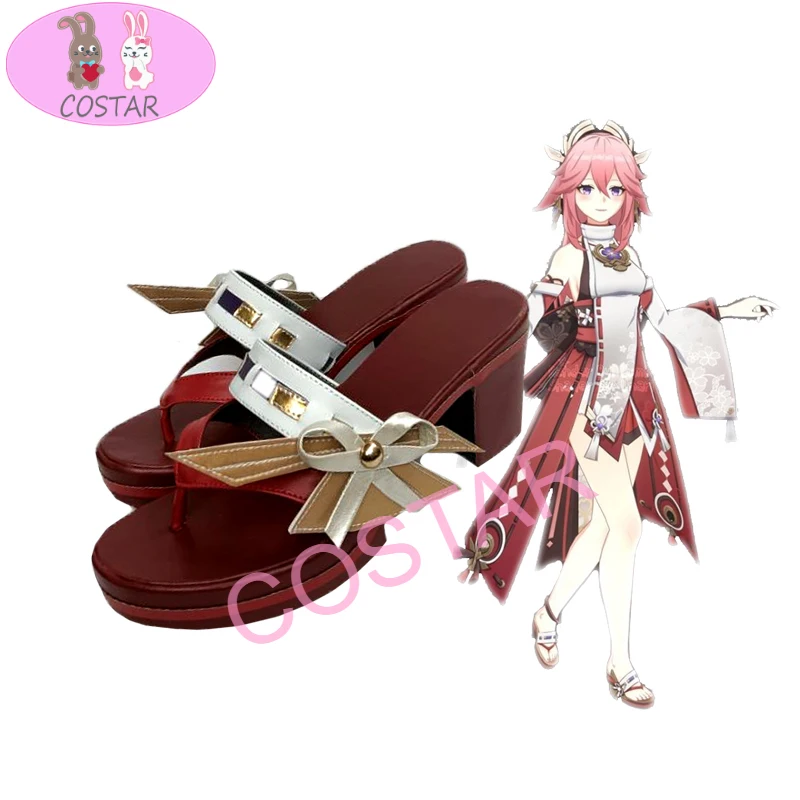 Genshin Impact Yae Cosplay Women Anime Cosplay Halloween Shoe role play hot game High heels
Genshin Impact Yae Cosplay Women Anime Cosplay Halloween Shoe role play hot game High heels