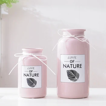 1pc Pink Blue Ceramic Flower Vase with Rope Leaf Design Floral Vase Craft Hydroponic Container Home Table Decoration
1pc Pink Blue Ceramic Flower Vase with Rope Leaf Design Floral Vase Craft Hydroponic Container Home Table Decoration