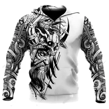 Spring and autumn new horror Viking pattern men's hoodie 3D printing Harajuku style fashion sweater casual top sports pullover 2
Spring and autumn new horror Viking pattern men's hoodie 3D printing Harajuku style fashion sweater casual top sports pullover 2