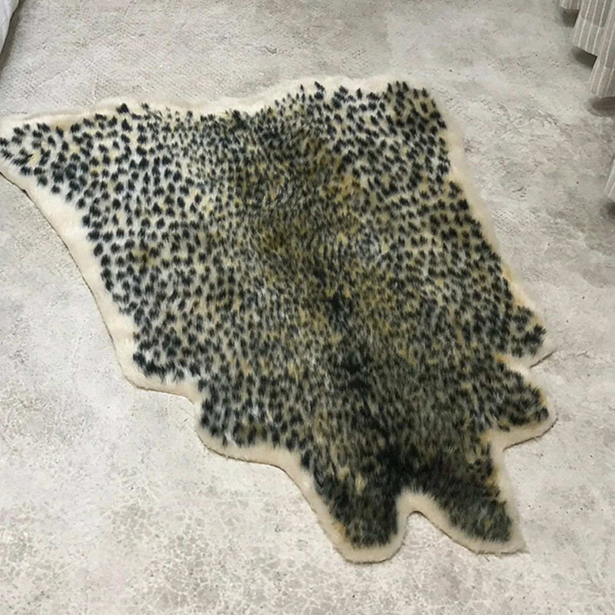 Леопардовый принт искусственная кожа коврик в виде шкуры с животным принтом