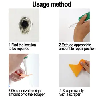 New 30g Wall Surface Repair Cream With Scraper Universal Caulk Sealing Broken Hole Filler
New 30g Wall Surface Repair Cream With Scraper Universal Caulk Sealing Broken Hole Filler