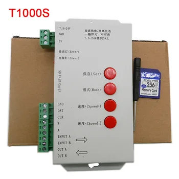 DC5~24V T1000S 128SD Card led Pixels Controller ,for WS2801 WS2811 WS2812B LPD6803 2048 LED controller
DC5~24V T1000S 128SD Card led Pixels Controller ,for WS2801 WS2811 WS2812B LPD6803 2048 LED controller