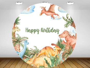 Round Circle BackgroundCartoon Watercolor Dinosaur Backdrop Baby Shower Boys Girls Kids Birthday Party Decor Table Cover Vinyl
Round Circle BackgroundCartoon Watercolor Dinosaur Backdrop Baby Shower Boys Girls Kids Birthday Party Decor Table Cover Vinyl