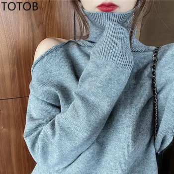 Off Shoulder Autumn Winter Women Sweater Casual Loose Turtleneck Knitted Jumpers 2019 Long Sleeve Crocheted Pullovers Streetwear
Off Shoulder Autumn Winter Women Sweater Casual Loose Turtleneck Knitted Jumpers 2019 Long Sleeve Crocheted Pullovers Streetwear