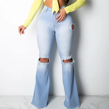 Vintage Flare Ripped Jeans Women Fashion High Waist Wide Leg Trousers Casual Boot Cut Trousers
Vintage Flare Ripped Jeans Women Fashion High Waist Wide Leg Trousers Casual Boot Cut Trousers