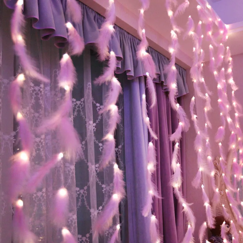 LED Feather Light String LED Curtain Lights USB String Light Home with Remote Control 8 lighting modes decorations Curtain Light
LED Feather Light String LED Curtain Lights USB String Light Home with Remote Control 8 lighting modes decorations Curtain Light