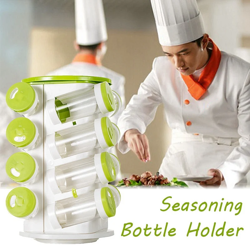 Spice Jar Pepper Shaker Box Seasoning Cans Pepper Salt Cruet Plastic Bottle Kitchen Spice Rack Set 16Pcs Jars + 1Pc Rack Holde
Spice Jar Pepper Shaker Box Seasoning Cans Pepper Salt Cruet Plastic Bottle Kitchen Spice Rack Set 16Pcs Jars + 1Pc Rack Holde