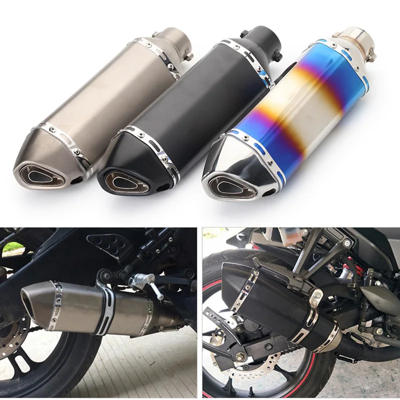 Глушитель выхлопных газов для мотоцикла FZ6 CBR250 CB600 MT07 MT09|Выхлопные трубы и