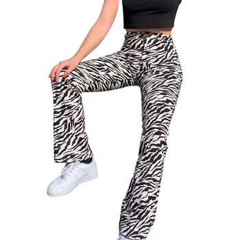Women High Waist Flare Wide Leg Chic Leopard Trousers Bell Bottom Pants UK Regular Casual
Women High Waist Flare Wide Leg Chic Leopard Trousers Bell Bottom Pants UK Regular Casual