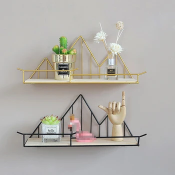 Nordic Style Wall Mounted Wrought Iron Wood Storage Shelves Floating Shelves Living Room Decorative Wall Shelf
Nordic Style Wall Mounted Wrought Iron Wood Storage Shelves Floating Shelves Living Room Decorative Wall Shelf