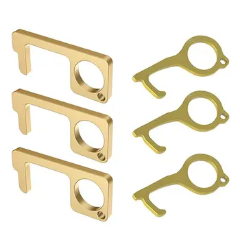 Contactless Door Opener, No-Press Door Opener, Key Tool for Outdoor Public Door Handle Presssn Button (6 Pack)