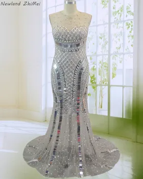 Newland ZhiMei Luxury Prom Dress 2020 New See Through Handmade Stunning Crystal Sequin Tulle Woman Evening Party Gowns
Newland ZhiMei Luxury Prom Dress 2020 New See Through Handmade Stunning Crystal Sequin Tulle Woman Evening Party Gowns