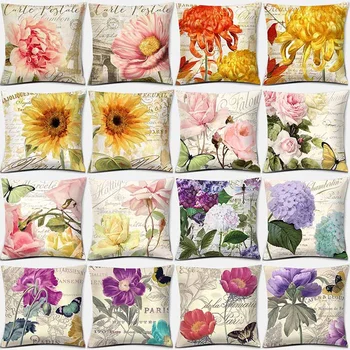 Sunflower Chrysanthemum Rose Print Square Pillow Case Home Decor Car Sofa Cushion Cover(45cm * 45cm) Linen Pillow Case
Sunflower Chrysanthemum Rose Print Square Pillow Case Home Decor Car Sofa Cushion Cover(45cm * 45cm) Linen Pillow Case