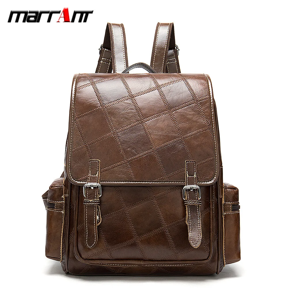 Splicing Check Pattern Shoulders Cover Type Lady Backpack Genuine Leather Female Bag
Splicing Check Pattern Shoulders Cover Type Lady Backpack Genuine Leather Female Bag